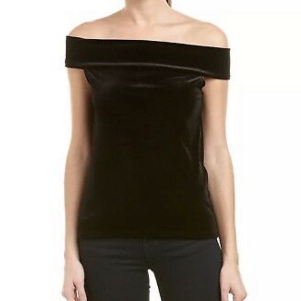 NWOT French Connection Black Off-The-Shoulder Top